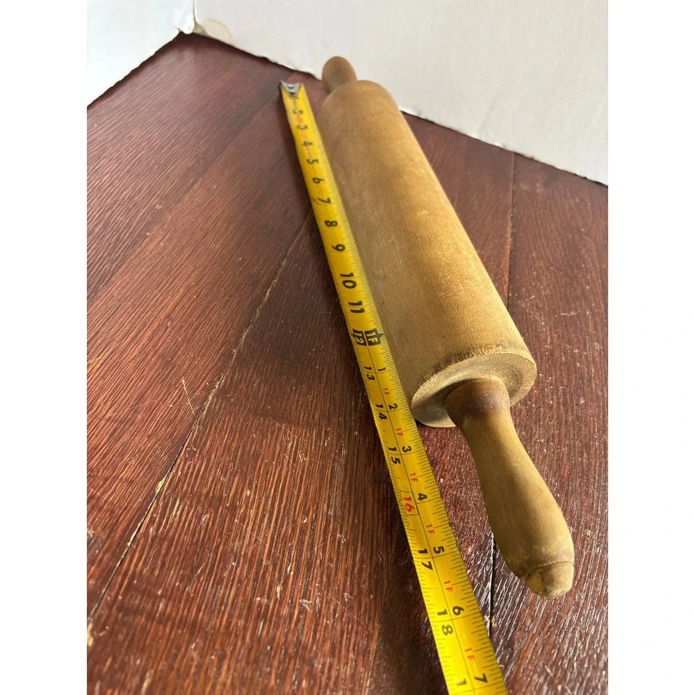 Vintage Wooden Rolling Pin Rustic Farmhouse‎ Kitchen Decor Primitive 17 Inch
